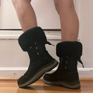 UGG women’s Ingalls waterproof winter coquette black boots
